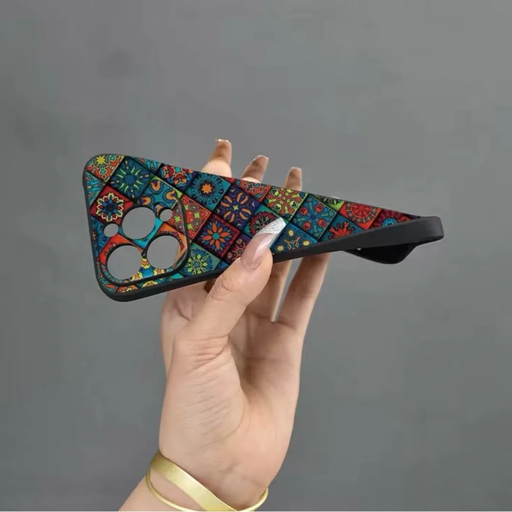 Brand New Bohemian Pattern Mobile Case for IPhone 14 Pro